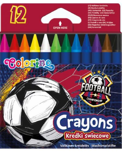 Κηρομπογιές    Colorino Football - 12 χρώματα - 1
