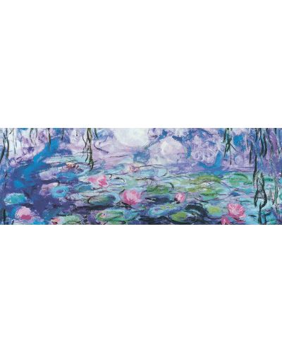 Πανοραμικό  Παζλ Eurographics 1000 κομμάτια - Νούφαρα (λεπτομέρεια), Claude Monet - 2