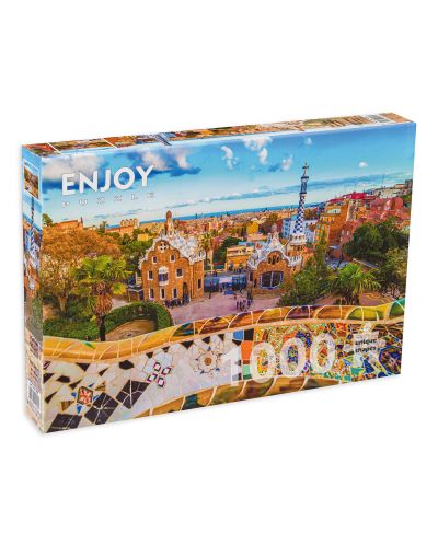 Παζλ Enjoy 1000 κομμάτια – Το πάρκο Γκιουέλ /Guell/, Βαρκελώνη - 1