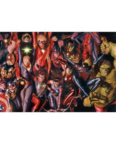 Παζλ Clementoni 1000 κομμάτια - Marvel, σε χαρτοφύλακα - 2