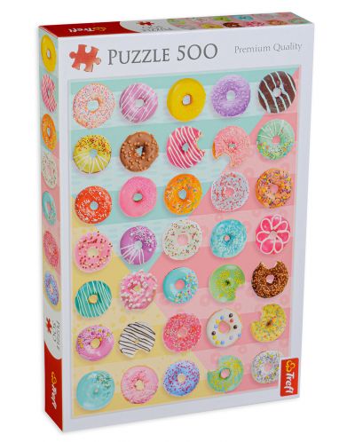 Παζλ Trefl 500 κομμάτια - Donuts - 1