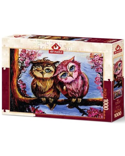 Παζλ Art Puzzle από 1000 κομμάτια - The Owls in Love - 1