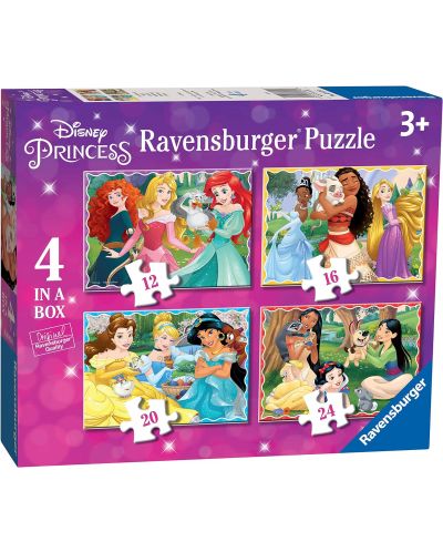 Παζλ Ravensburger 4  σε 1 - Πριγκίπισσες της Disney II - 1