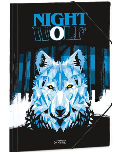Φάκελος με λάστιχο Ars Una Nightwolf - А4 - 1