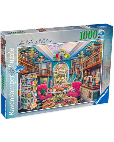 Παζλ Ravensburger 1000 τεμαχίων- Στη βιβλιοθήκη - 1