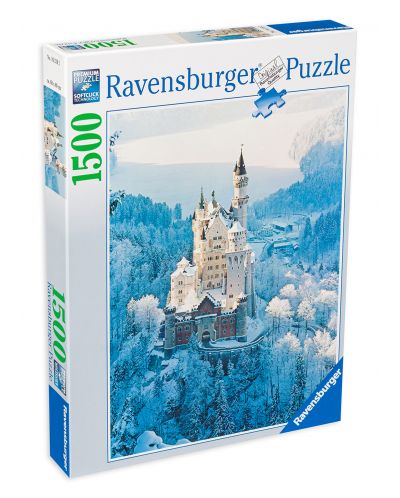 Παζλ Ravensburger  1500 κομμάτια - Κάστρο Neuschwanstein το χειμώνα - 1