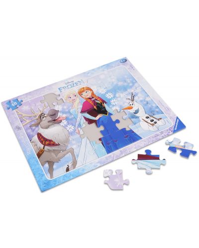 Παζλ Ravensburger 40 κομμάτια - Η Έλσα και η Άννα, Ψυχρά κι ανάποδα  - 2