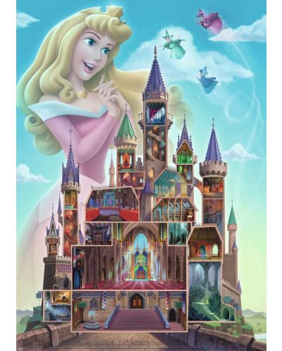 Παζλ Ravensburger 1000 τεμαχίων-Disney: Το παλάτι της Ωραίας Κοιμωμένης - 2