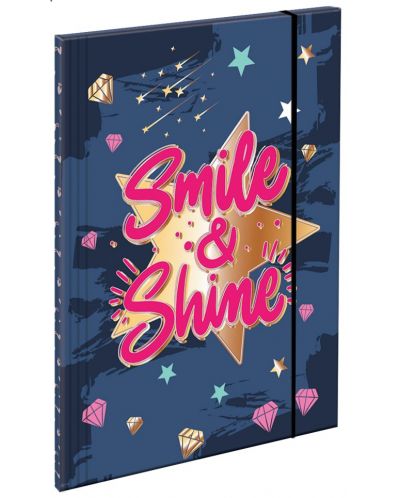 Φάκελος με λάστιχο S. Cool - Smile and Shine - 1