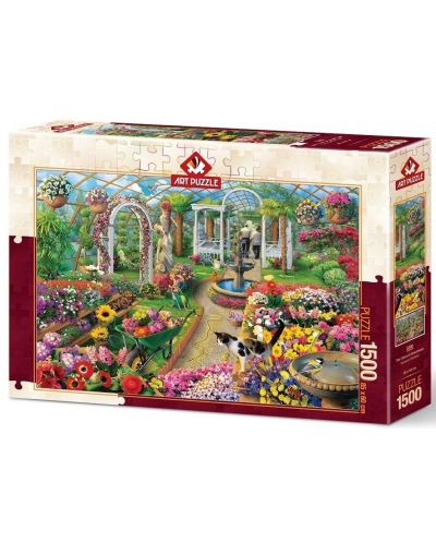 Παζλ Art Puzzle πό 1500 κομμάτια - Παράδεισος των λουλουδιών - 1