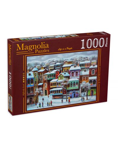 Παζλ Magnolia από 1000 κομμάτια - Χιόνι στην Τιφλίδα - 1