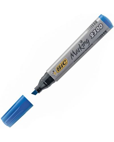 Ανεξίτηλος μαρκαδόρος με λοξή μύτη Bic - 2300, μπλε - 2