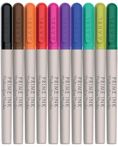 Μόνιμοι μαρκαδόροι Adel Prime Ink - 10 χρώματα - 1