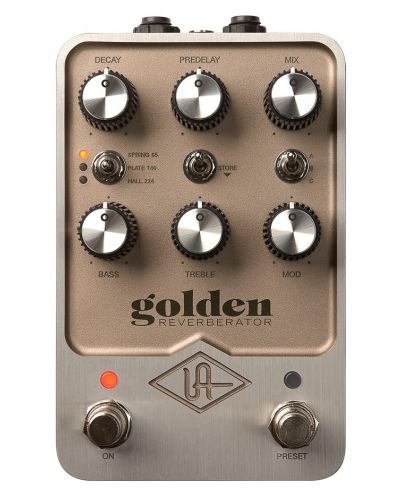 Πεντάλ για ηχητικά εφέ Universal Audio - Golden Reverb, χρυσό - 1