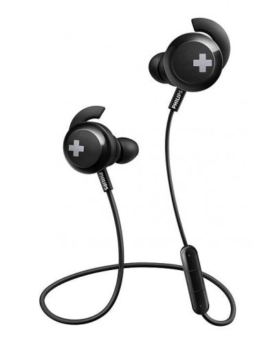 Ακουστικά Philips - SHB4305BK, BASS+ - μαύρα - 1