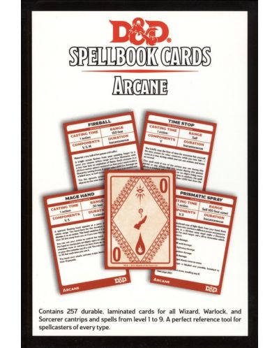 Προσθήκη σε παιχνίδι ρόλων Dungeons & Dragons - Spellbook Cards: Arcane - 2