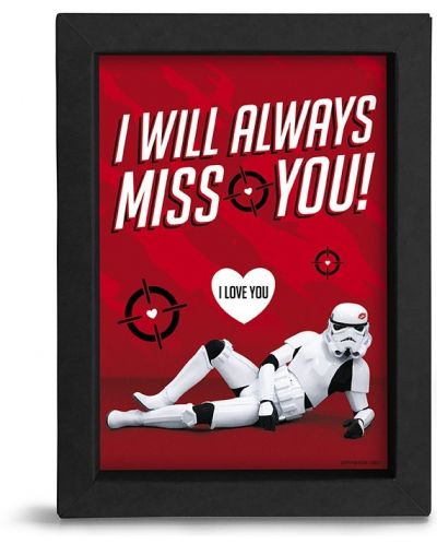 Αφίσα με κορνίζα The Good Gift Movies: Star Wars - I will always miss you - 1