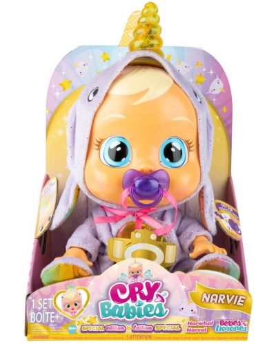 Κούκλα που κλαίει  IMC Toys Cry Babies Special Edition - Narvi, με ένα λαμπερό κέρατο - 2