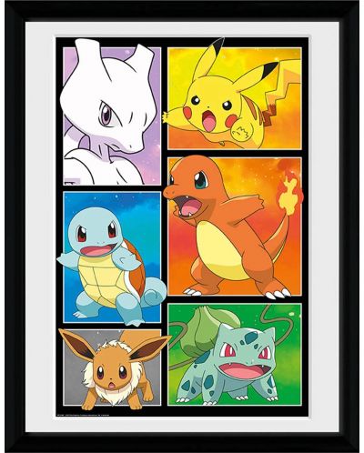 Αφίσα με κορνίζα GB eye Games: Pokemon - Comic Panel - 1
