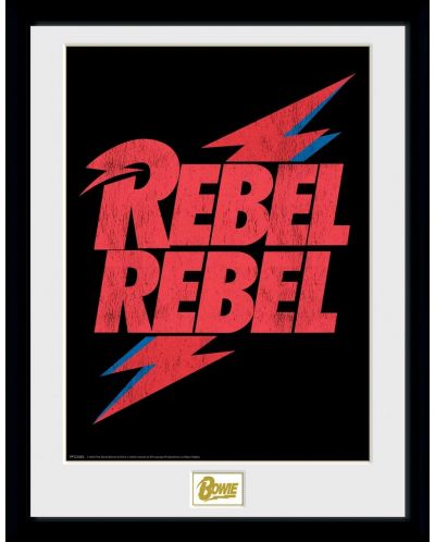 Αφίσα με κορνίζα  GB eye Music: David Bowie - Rebel Rebel - 1