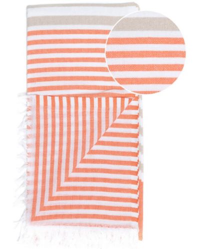 Πετσέτα θαλάσσης σε κουτί Hello Towels - Bali, 100 х 180 cm, 100% βαμβάκι, πορτοκαλί-μπεζ - 2