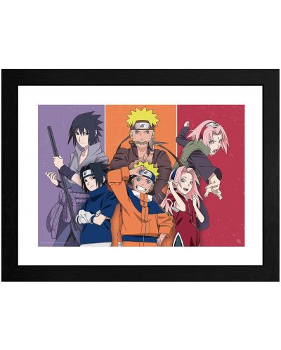Αφίσα με κορνίζα GB Eye Animation: Naruto Shippuden - Team 7 - 1