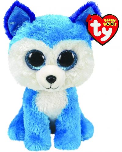 Λούτρινο παιχνίδι TY Toys - Husky Prince, μπλε, 15 cm - 1