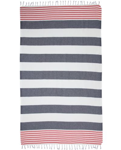 Πετσέτα θαλάσσης σε κουτί Hello Towels - New Collection, 100 х 180 cm, 100% βαμβάκι, μπλε-κόκκινο - 2