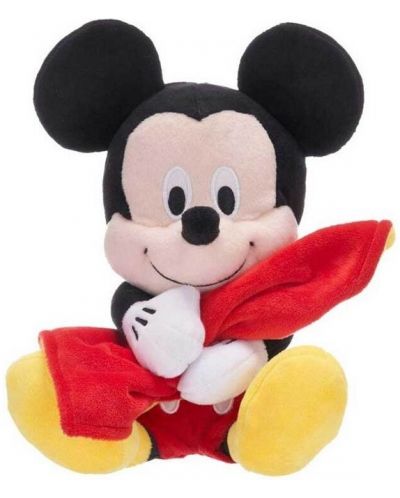 Λούτρινο παιχνίδι Disney Plush - Μίκυ Μάους με κουβέρτα, 27 εκ - 1