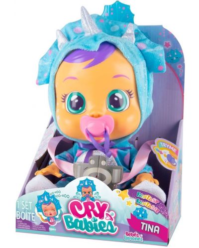 Κούκλα που κλαίει IMC Toys Cry Babies - Τίνα, δεινόσαυρος - 2