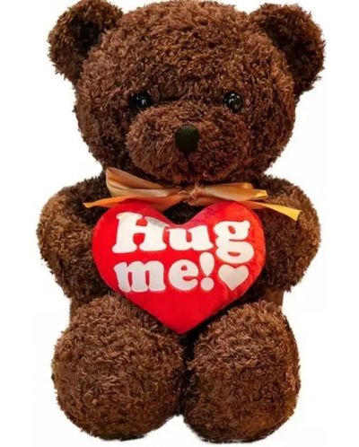 Λούτρινο αρκουδάκι  Tea Toys - Hug me, 30 cm,καφέ - 1