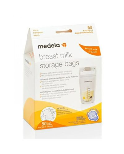 Σακούλες αποθήκευσης μητρικού γάλακτος Medela,50 τεμάχια - 4