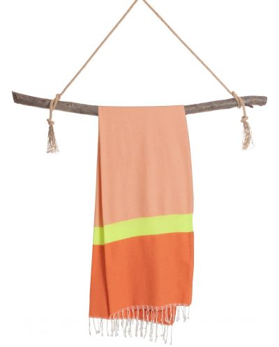 Πετσέτα θαλάσσης σε κουτί Hello Towels - Neon, 100 х 180 cm,100% βαμβάκι, πορτοκαλο-πράσινο - 3
