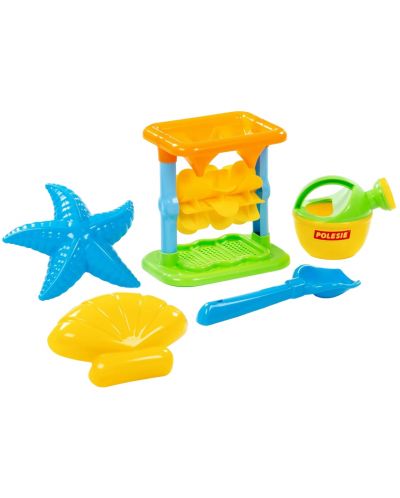 Σετ παραλίας Polesie Toys - Μύλος, 5 μέρη, ποικιλία - 3