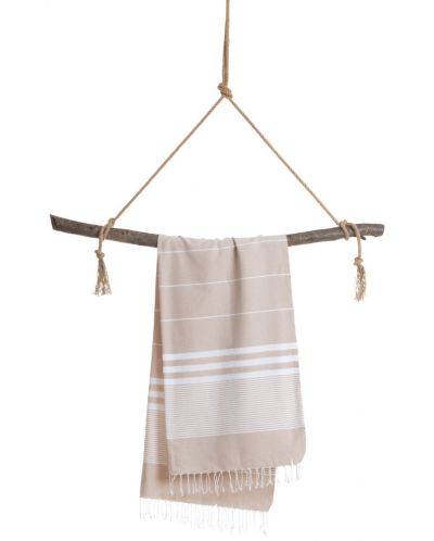 Πετσέτα θαλάσσης σε κουτί Hello Towels - New Collection, 100 х 180 cm, 100% βαμβάκι, μπεζ - 3