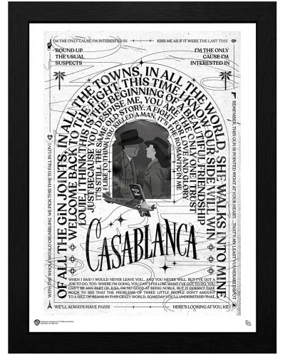 Αφίσα με κορνίζα GB Eye Movies: Casablanca - Casablanca - 1