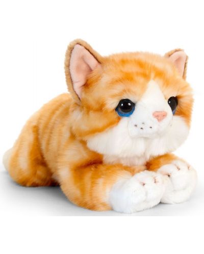 Λούτρινο παιχνίδι Keel toys - Ξαπλωτό γατάκι, πορτοκαλί, 32 εκ - 1