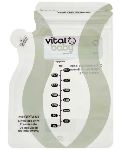 Vital Baby Σακούλες αποθήκευσης μητρικού γάλακτος - 2
