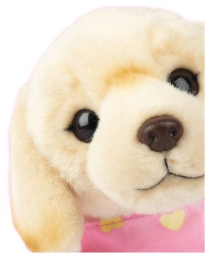 Λούτρινο παιχνίδι Studio Pets - Σκύλος Λαμπραντόρ με πετσέτα, Happy, 23 cm - 2