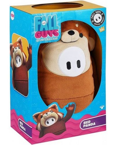 Λούτρινη φιγούρα Moose Toys Games: Fall Guys - Red Panda, 32.5 cm - 2