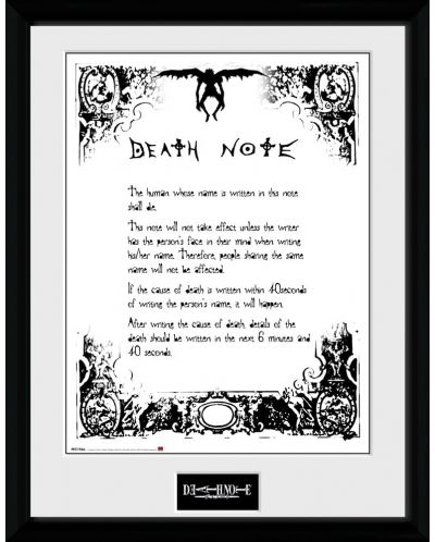 Αφίσα με κορνίζα GB eye Animation: Death Note - Rules	 - 1