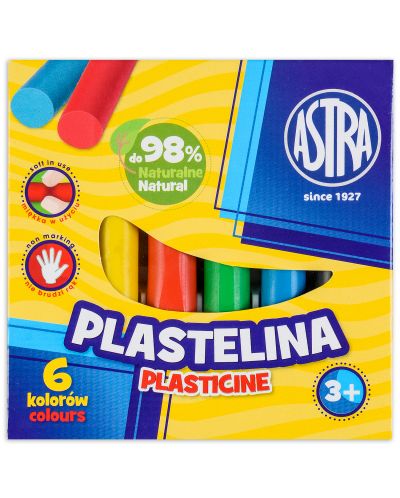 Πλαστελίνη Astra - 6 χρώματα - 1