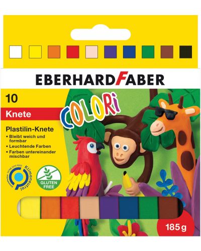 Πλαστελίνη Eberhard Faber - 10 χρώματα - 1