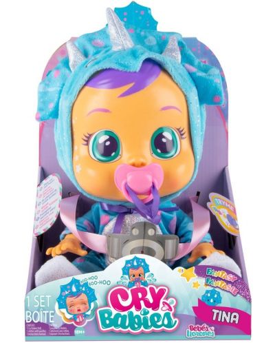 Κούκλα που κλαίει IMC Toys Cry Babies - Τίνα, δεινόσαυρος - 3