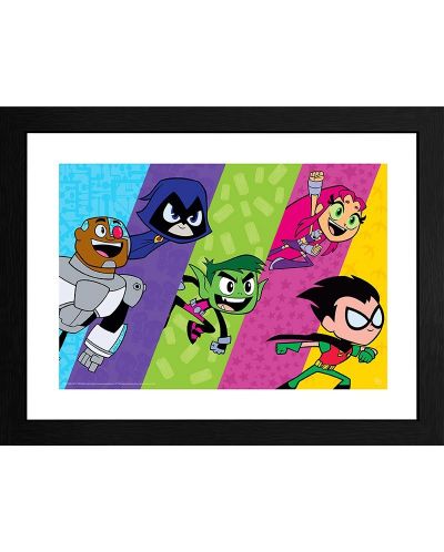 Αφίσα με κορνίζα GB eye Animation: Teen Titans GO - Titans Colorblock - 1