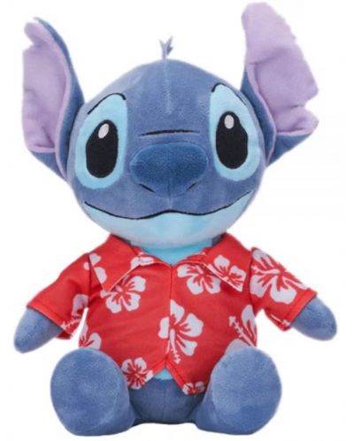 Λούτρινο παιχνίδι Disney - Μπλε Stitch με κόκκινο πουκάμισο, 30 εκ. - 1