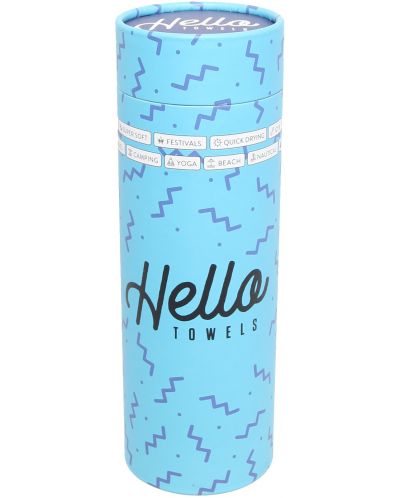 Πετσέτα θαλάσσης σε κουτί Hello Towels - Malibu, 100 х 180 cm,100% βαμβάκι, μπλε - 4