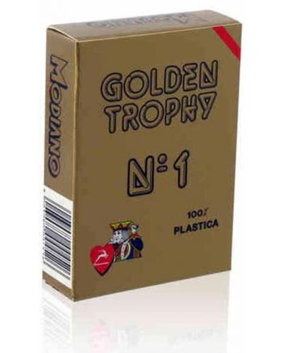 Πλαστικά τραπουλόχαρτα Golden Trophy -κόκκινη πλάτη - 1