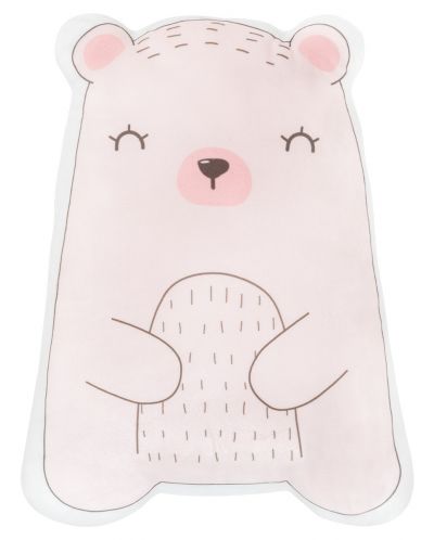 Λούτρινο μαξιλάρι - παιχνίδι KikkaBoo - Bear with me, ροζ - 1