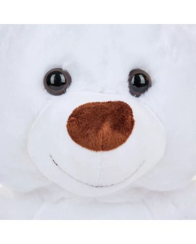 Λούτρινο αρκουδάκι Tea Toys - Smile on, 40 cm, λευκό - 2